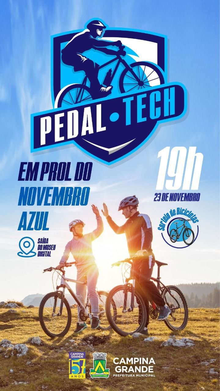 Prefeitura de Campina Grande inicia inscrições para primeira edição do Pedal Tech