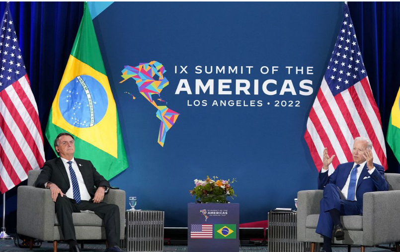 Presidentes Bolsonaro e Biden fazem reunião bilateral nos EUA