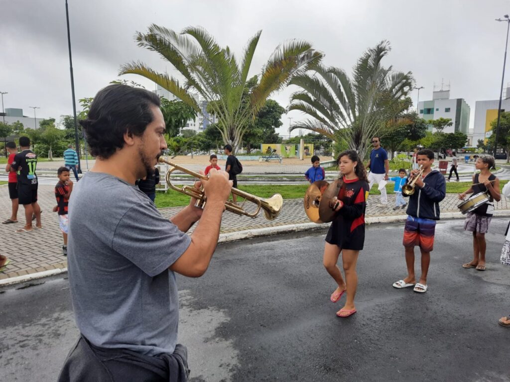 Crianças e Adolescentes assistidos pela Prefeitura de Campina Grande se preparam para Desfile Cívico de 7 de Setembro