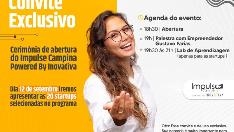 Prefeitura realiza eventos com parceiros e startups aprovadas no Impulse Campina powered By InovAtiva