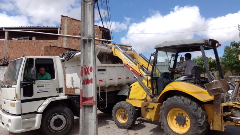 Prefeitura de Campina Grande retira quase cinco mil toneladas de lixo colocado irregularmente em terrenos baldios e área públicas