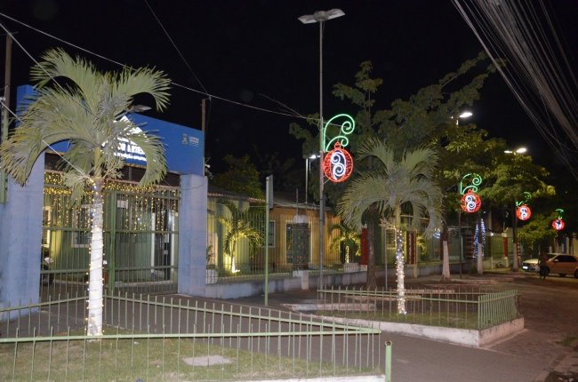 Com árvore de cinco metros e carruagem iluminada, decoração natalina da Vila do Artesão chama atenção dos visitantes