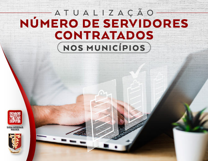 TCE-PB atualiza número de servidores contratados nos municípios paraibanos.