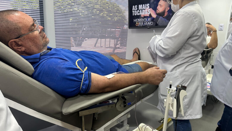 Sapé garante 130 doações de sangue e 500 vidas salvas em parceria com Hemocentro