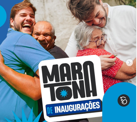 “Maratona de Inaugurações” do prefeito de Campina Grande inclui até visita a torcida de time de futebol.