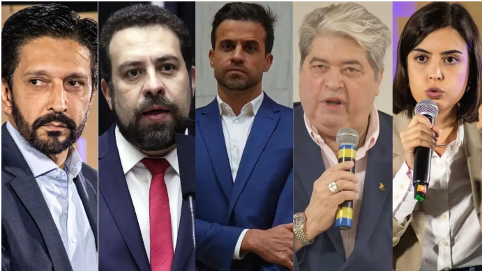 Pesquisa para prefeito de São Paulo; Marçal dispara, Nunes e Boulos caem.