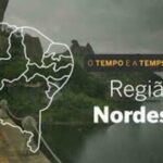 PREVISÃO DO TEMPO: Nordeste deve contar com chuva em áreas de todos os estados