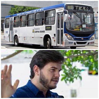 No primeiro dia útil do ano, Bruno Cunha Lima “presenteia” Campina Grande com uma das tarifas de ônibus mais cara do país.